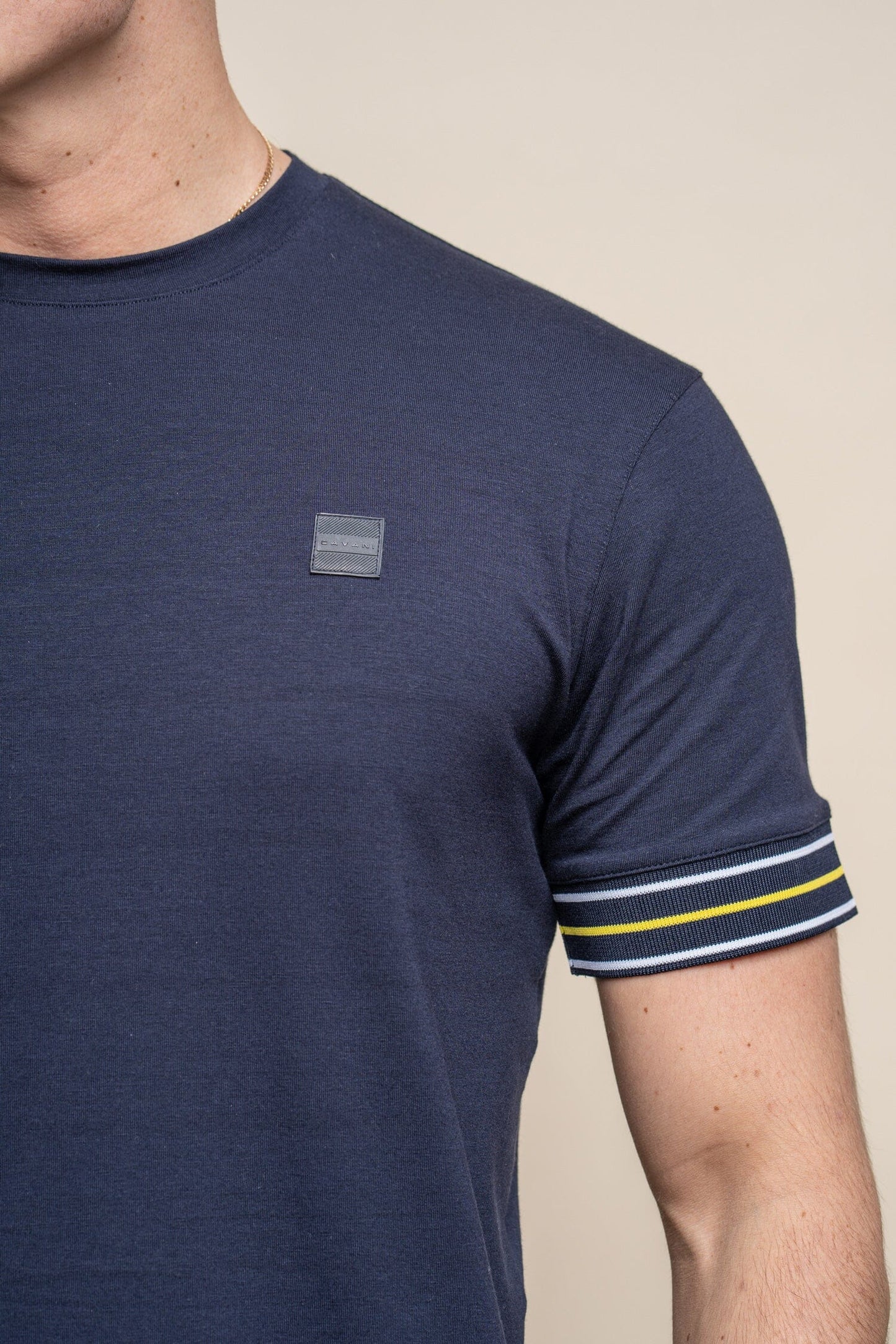 Malaga Navy T-Shirt - T-Shirts - - THREADPEPPER