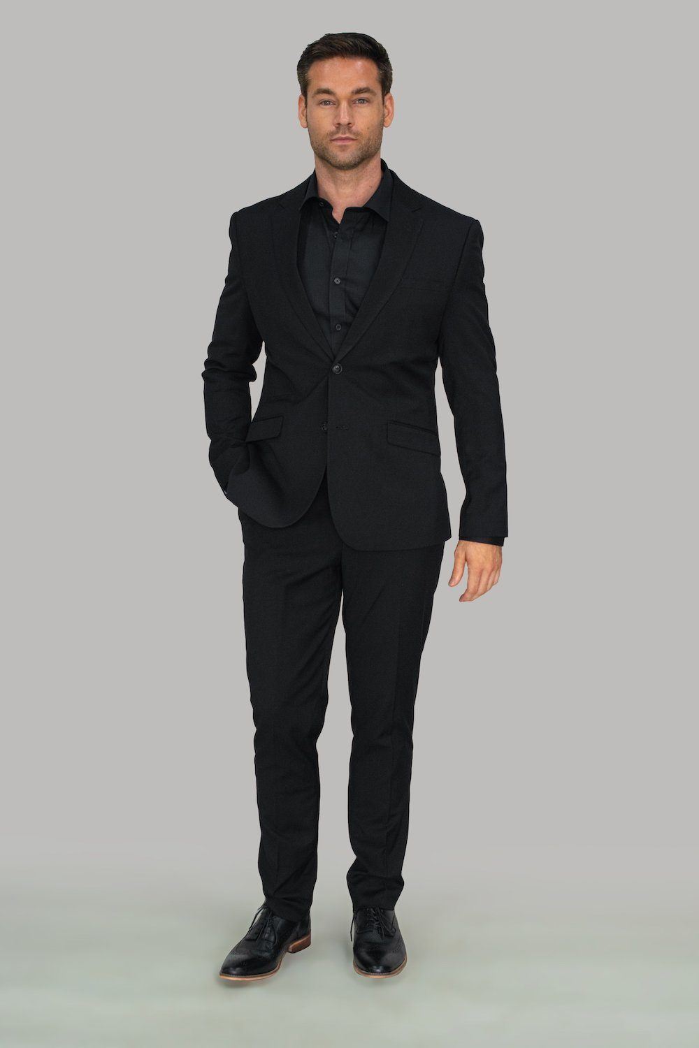 Plain Black Jacket - STOCK CLEARANCE - Clearance Jackets - - THREADPEPPER