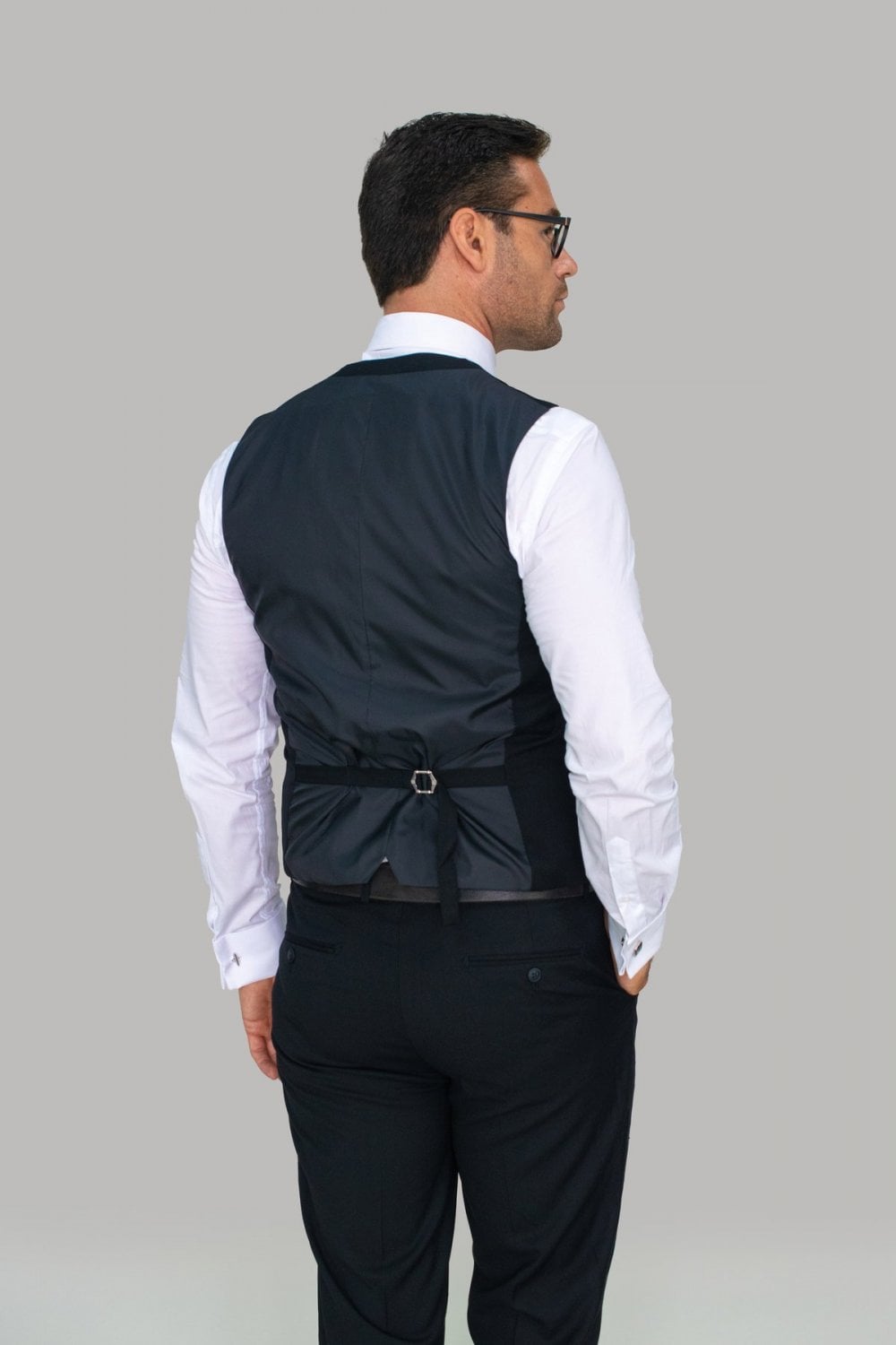 Marco Black Waistcoat - Waistcoats - - THREADPEPPER