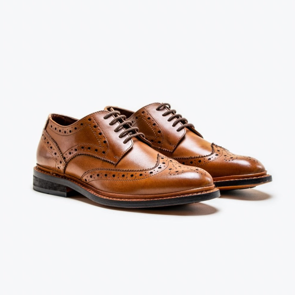 Merton Tan Shoes - Shoes - - THREADPEPPER