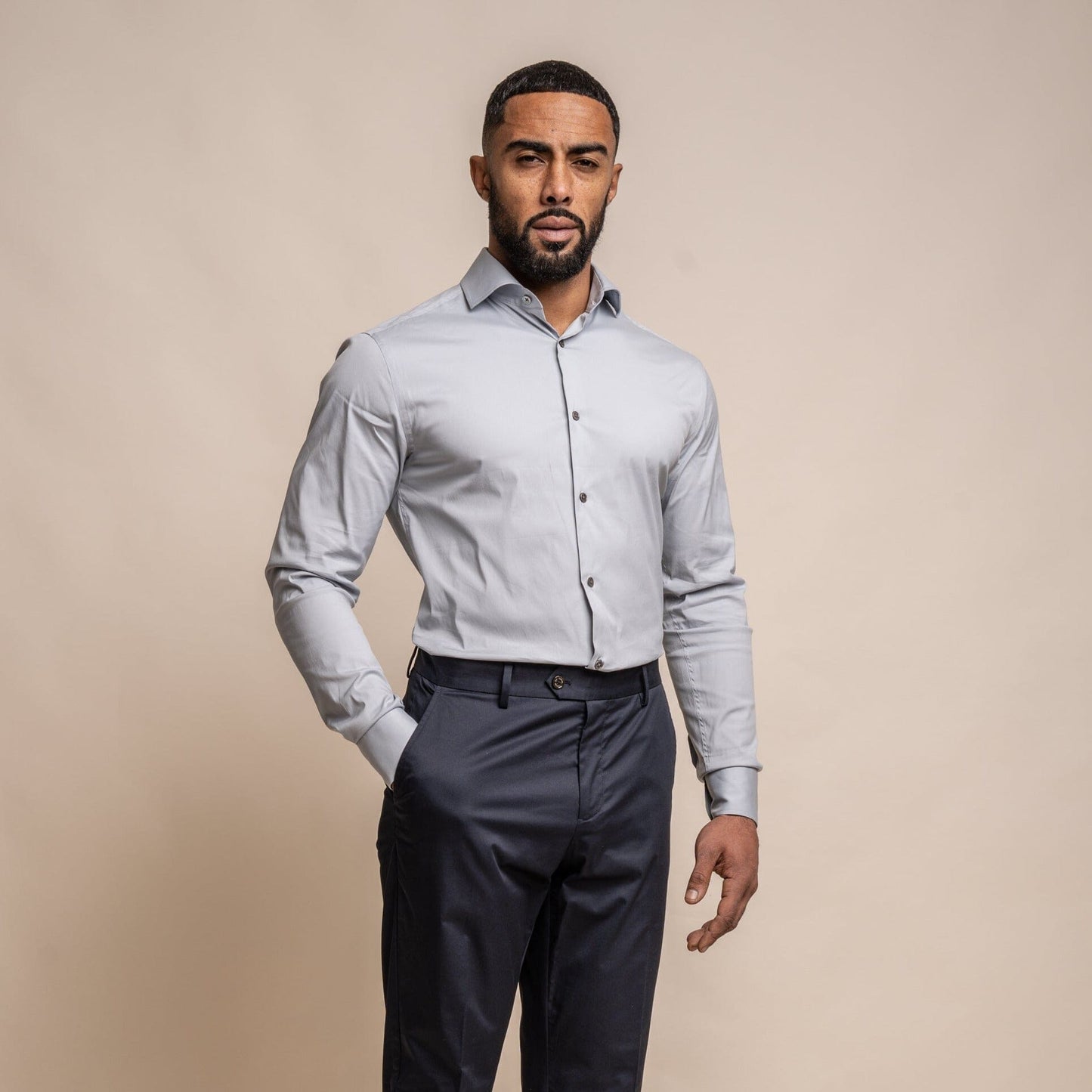 Monaco Ice Blue Shirt - Shirts - S - THREADPEPPER