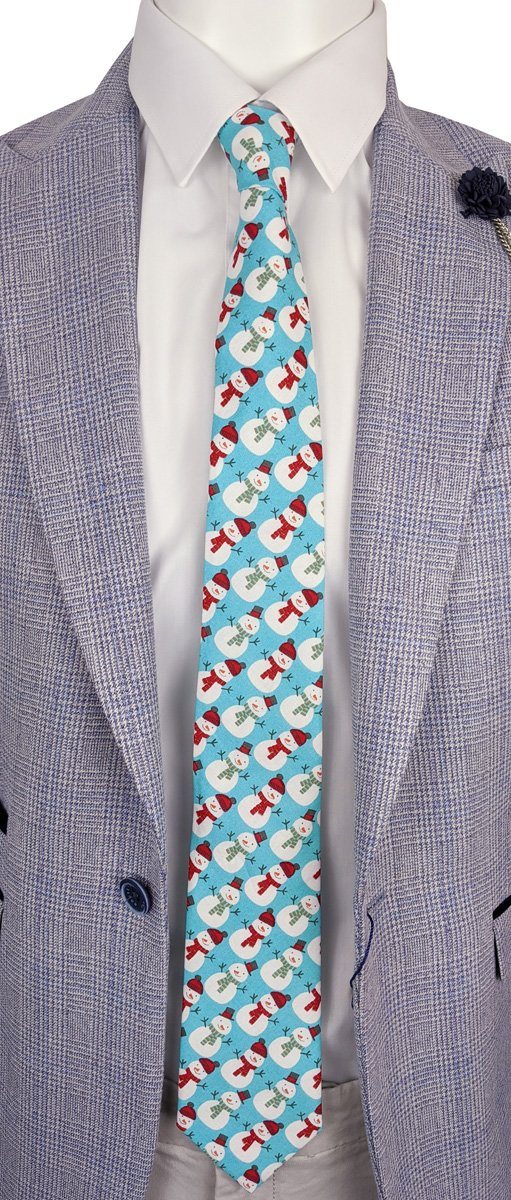 Mr Snowman Christmas Tie - Ties - - THREADPEPPER