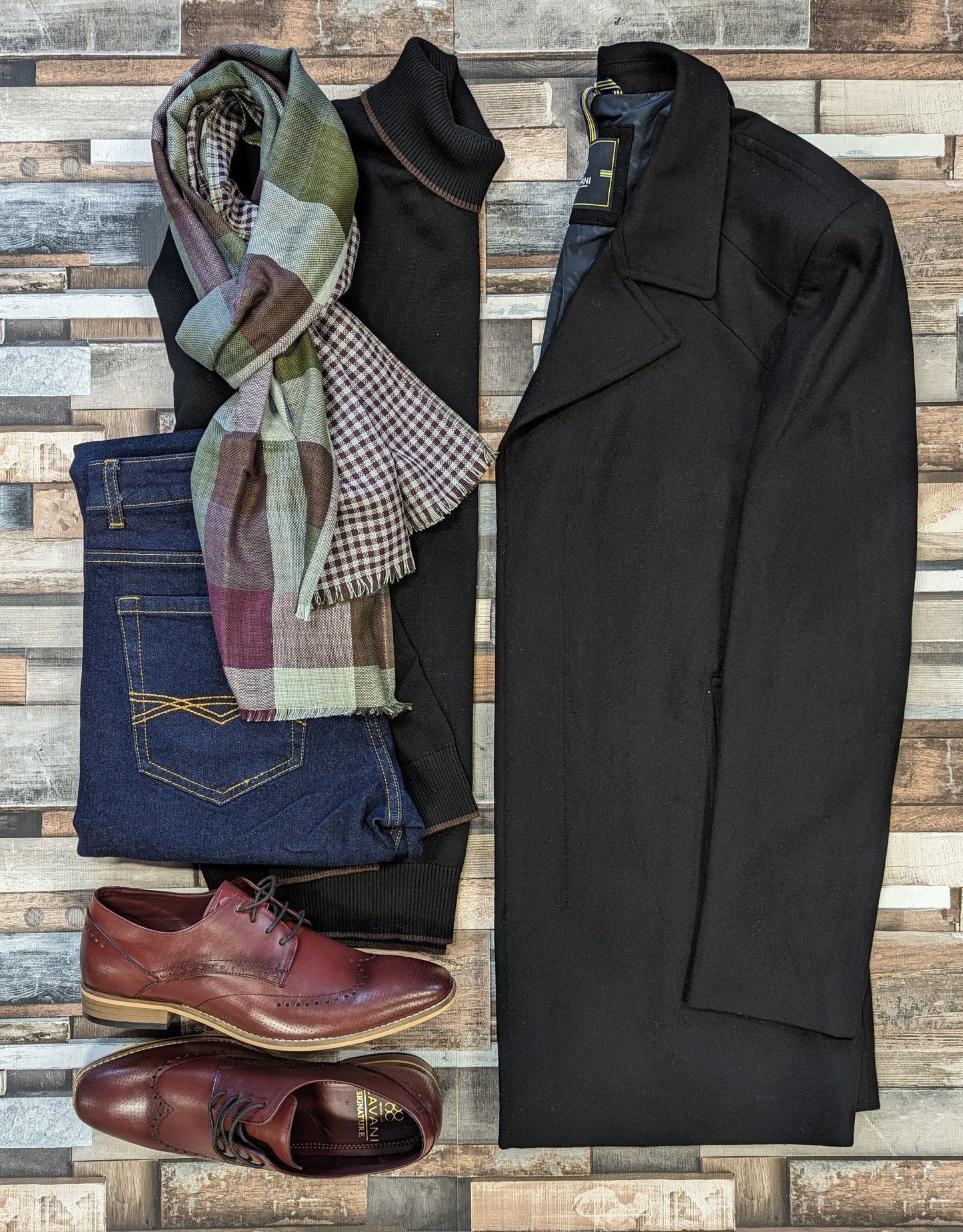 Nelson Black Coat - Coats - - THREADPEPPER
