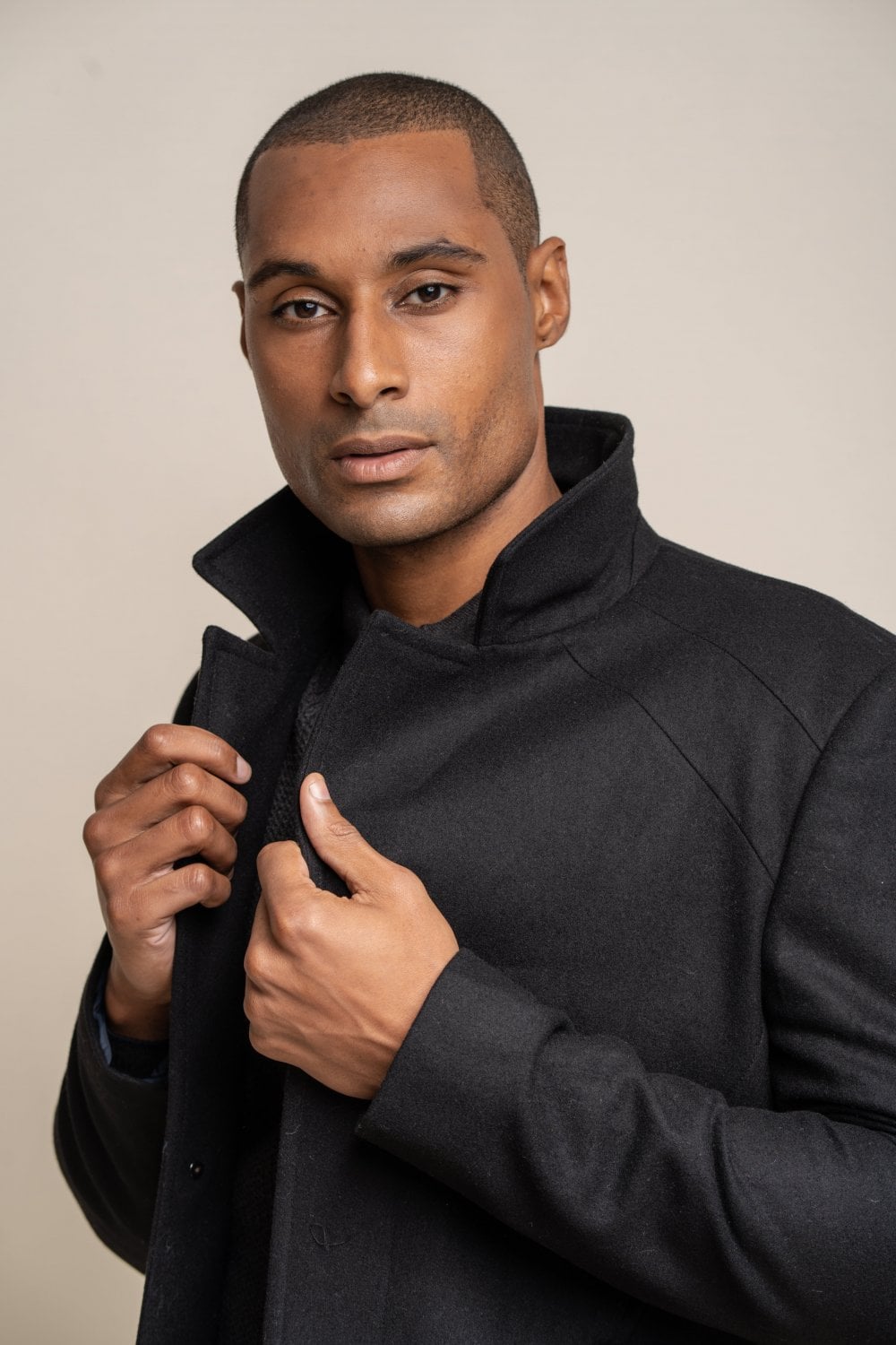 Nelson Black Coat - Coats - 36R - THREADPEPPER