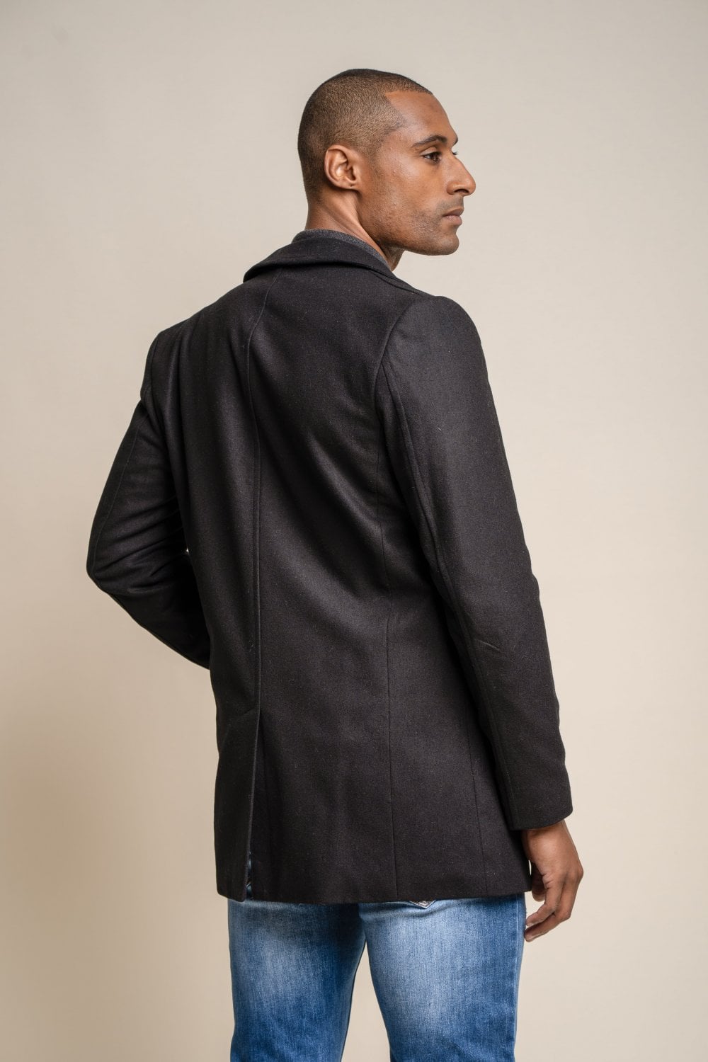 Nelson Black Coat - Coats - - THREADPEPPER