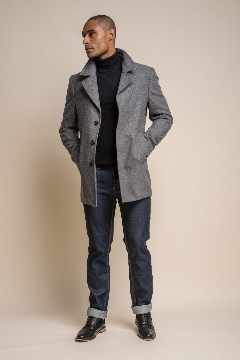Nelson Slate Coat - Coats - - THREADPEPPER