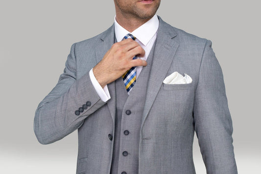 Plain Smart Grey Waistcoat - STOCK CLEARANCE - Waistcoats - - THREADPEPPER