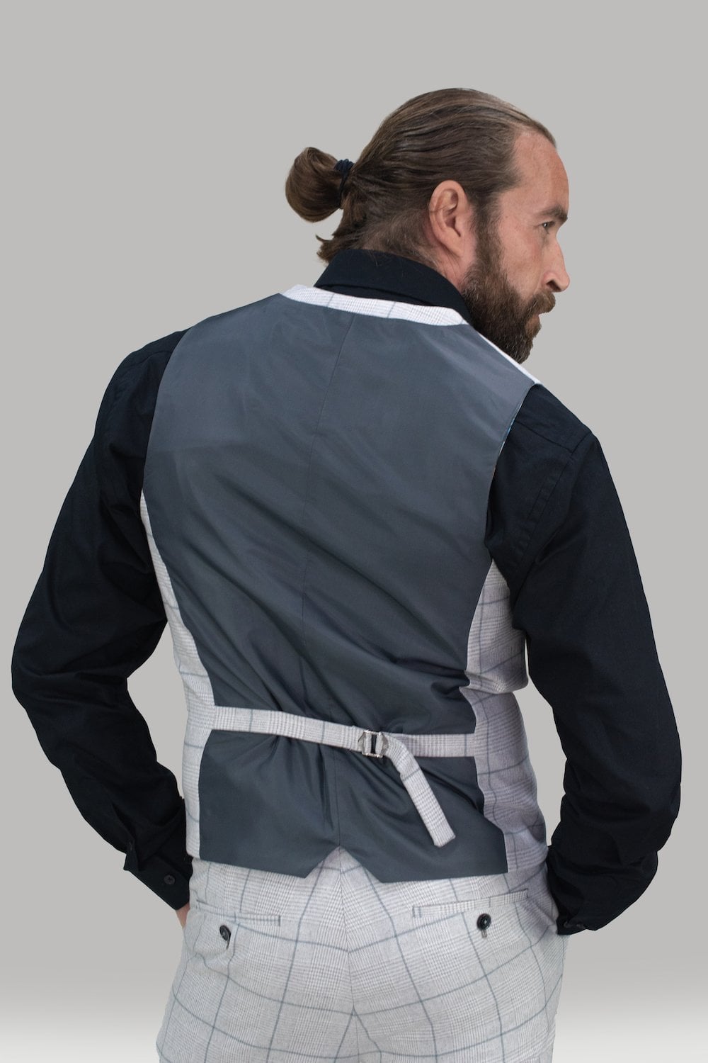 Radika Snow Check Waistcoat - Waistcoats - - THREADPEPPER