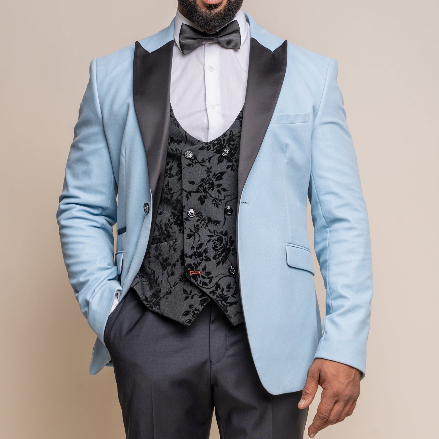 Rosa Sky Velvet Blazer - Blazers & Jackets - 34R - THREADPEPPER