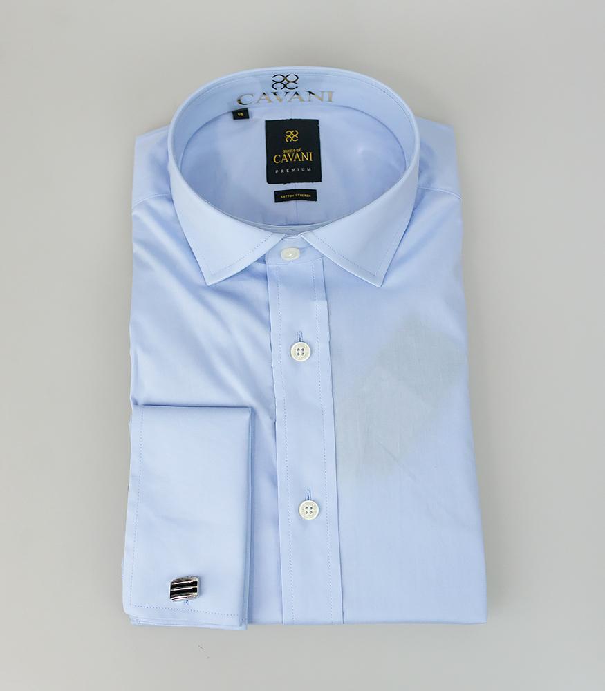 Rossi Sky Blue Shirt - Shirts - 14.5 - THREADPEPPER