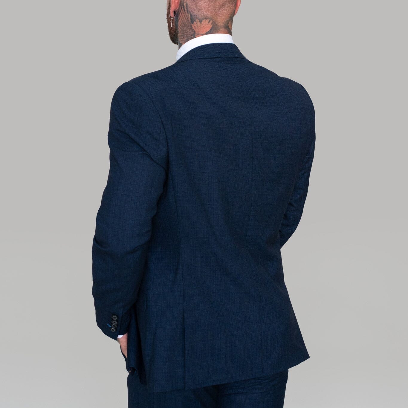 Navy Check Blazer - STOCK CLEARANCE - Clearance Jackets - - THREADPEPPER