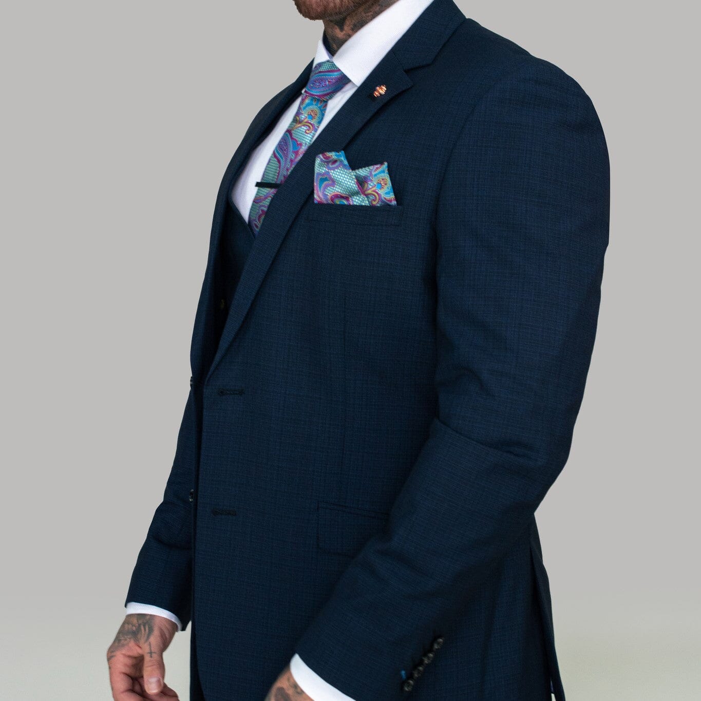 Navy Check Blazer - STOCK CLEARANCE - Clearance Jackets - - THREADPEPPER
