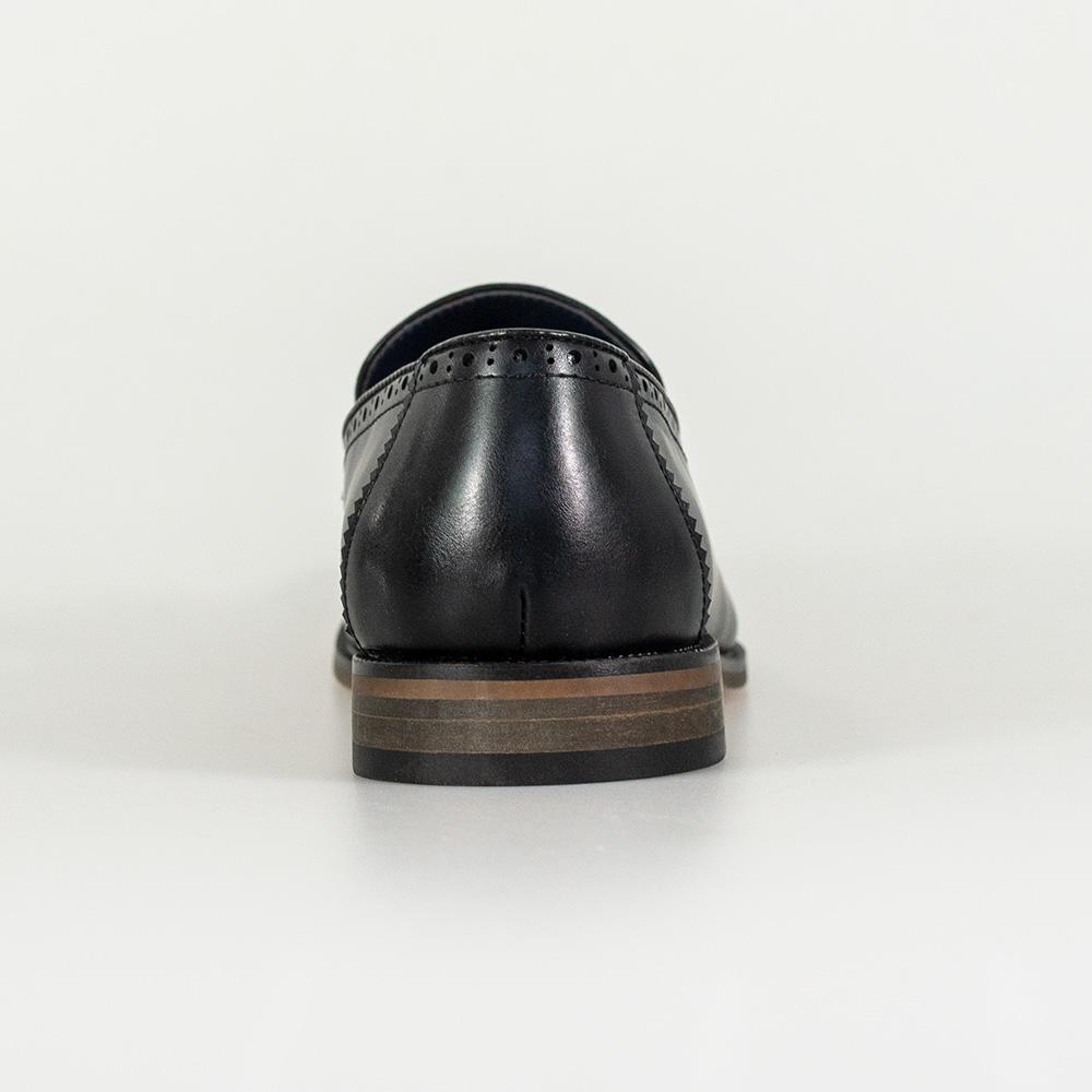 Tweed & Leather Black Loafers - STOCK CLEARANCE - Shoes - - THREADPEPPER