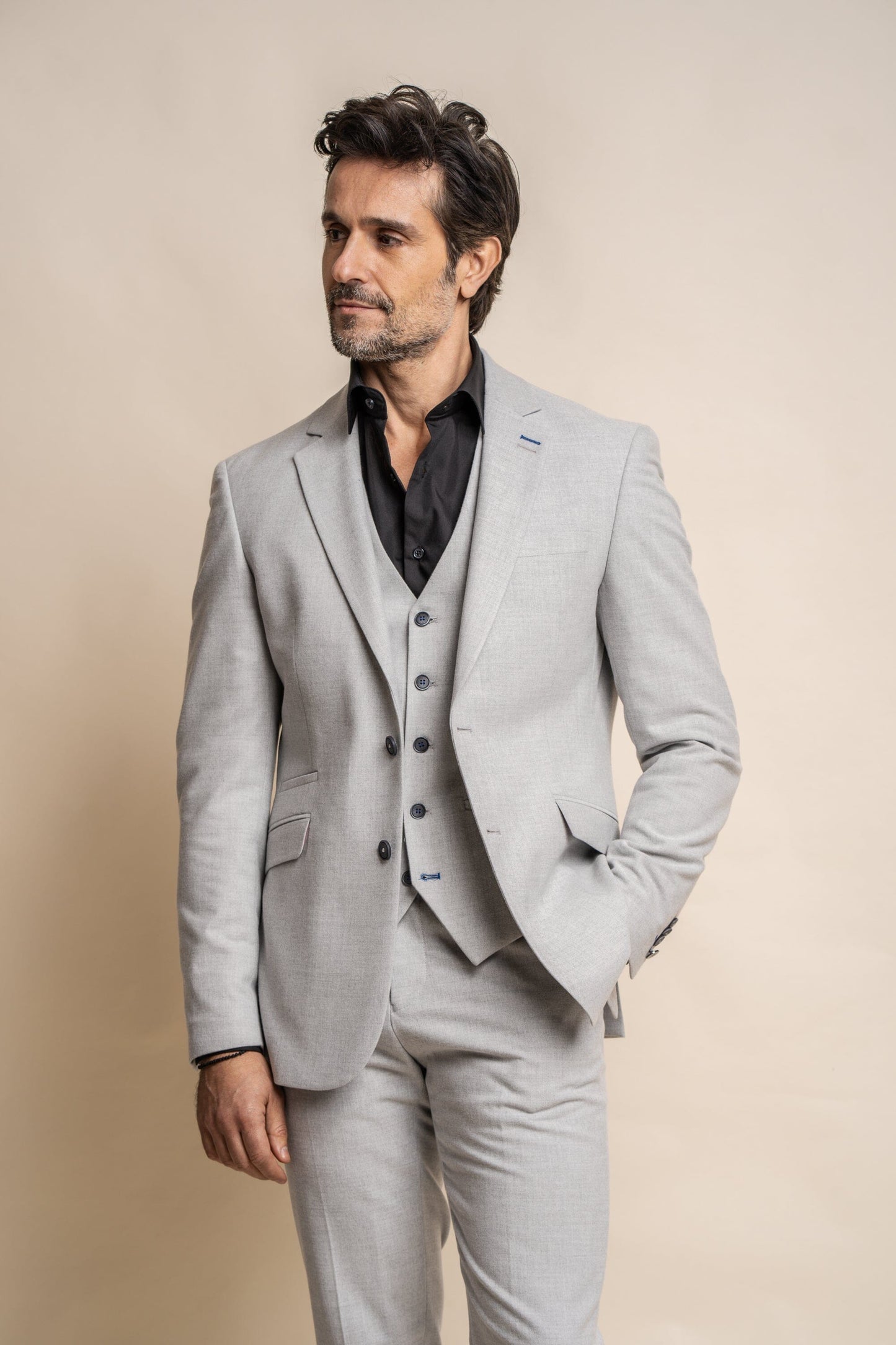 Smart Pale Grey Jacket - STOCK CLEARANCE - Blazers & Jackets - - THREADPEPPER