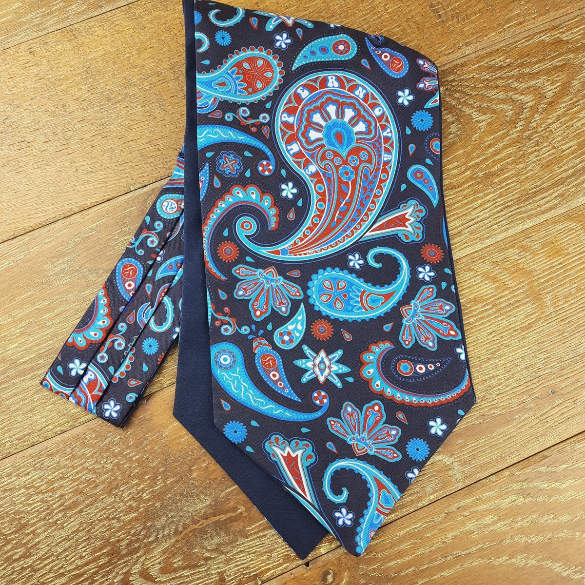 Starburst Sky Paisley Silk Cravat - Cravats - - THREADPEPPER