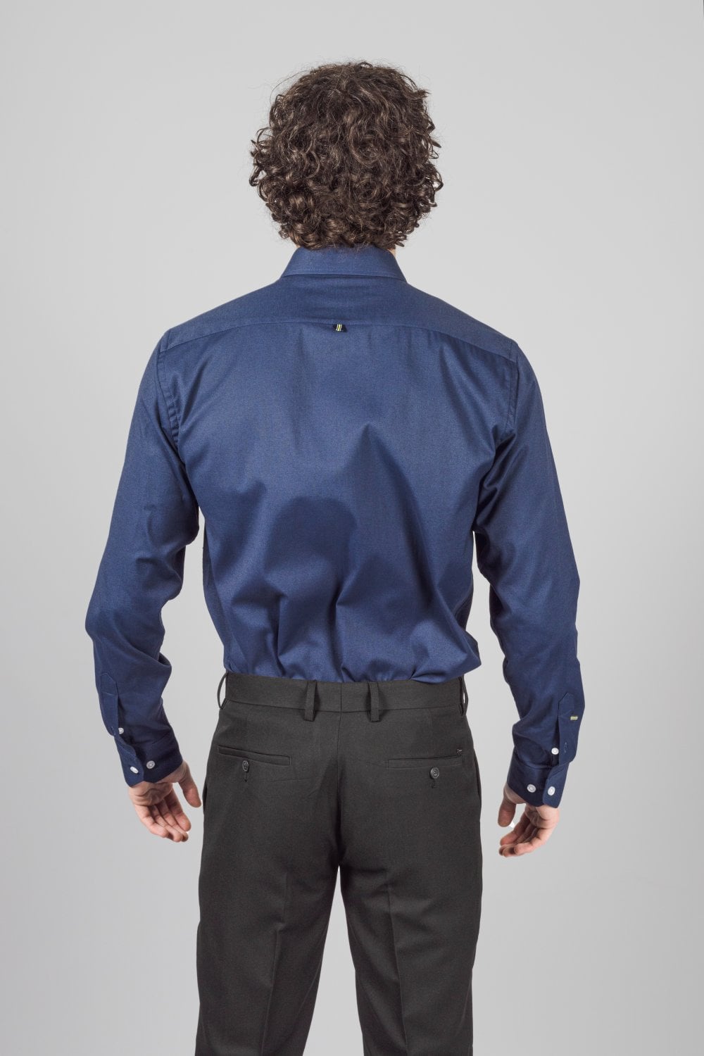 Tessa Navy Cotton Shirt - Shirts - - THREADPEPPER