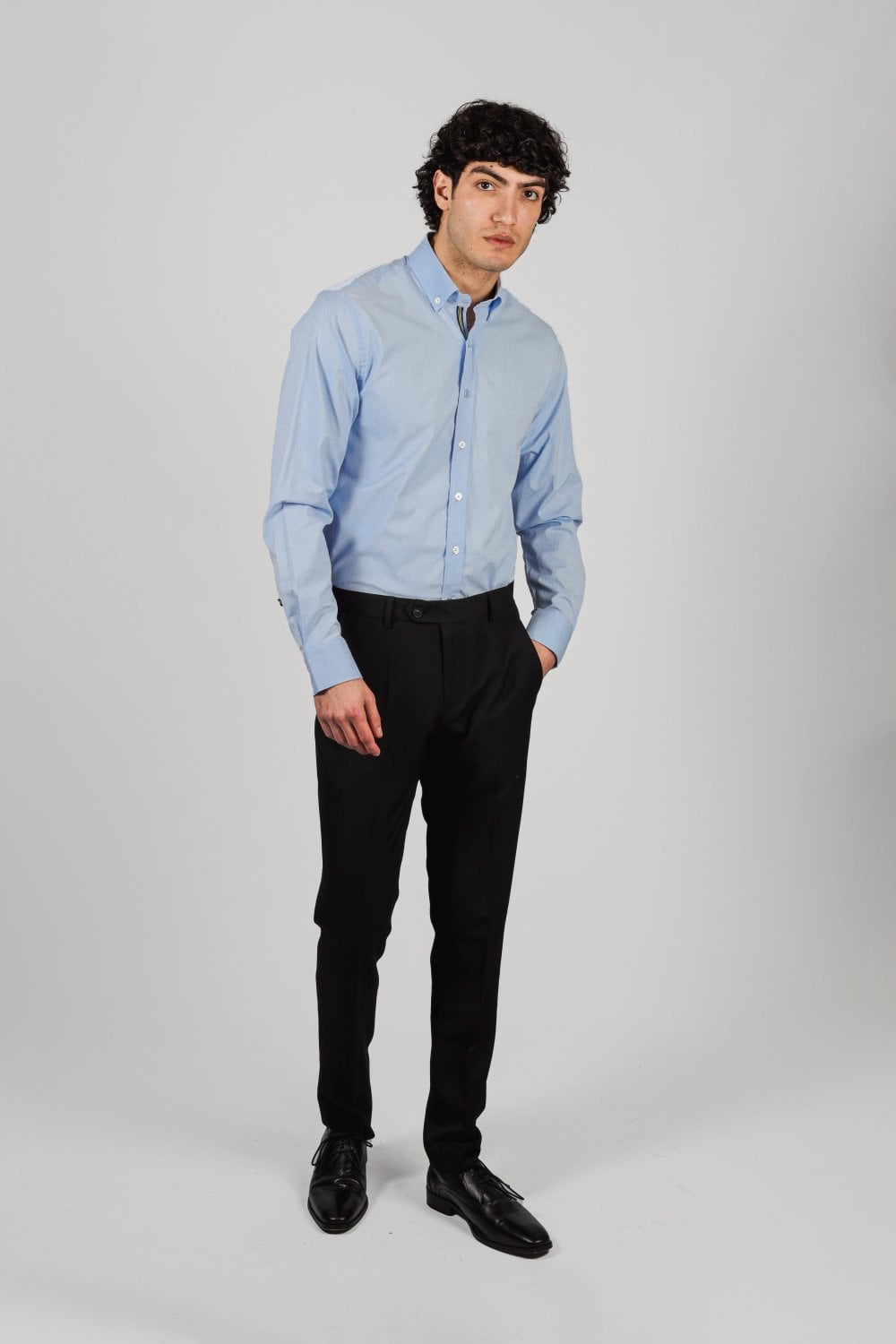 Tessa Sky Blue Cotton Shirt - Shirts - - THREADPEPPER