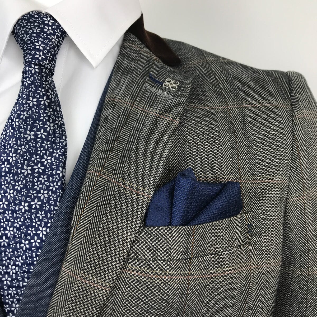 Verlaine Tie & Pocket Square - Ties - - THREADPEPPER