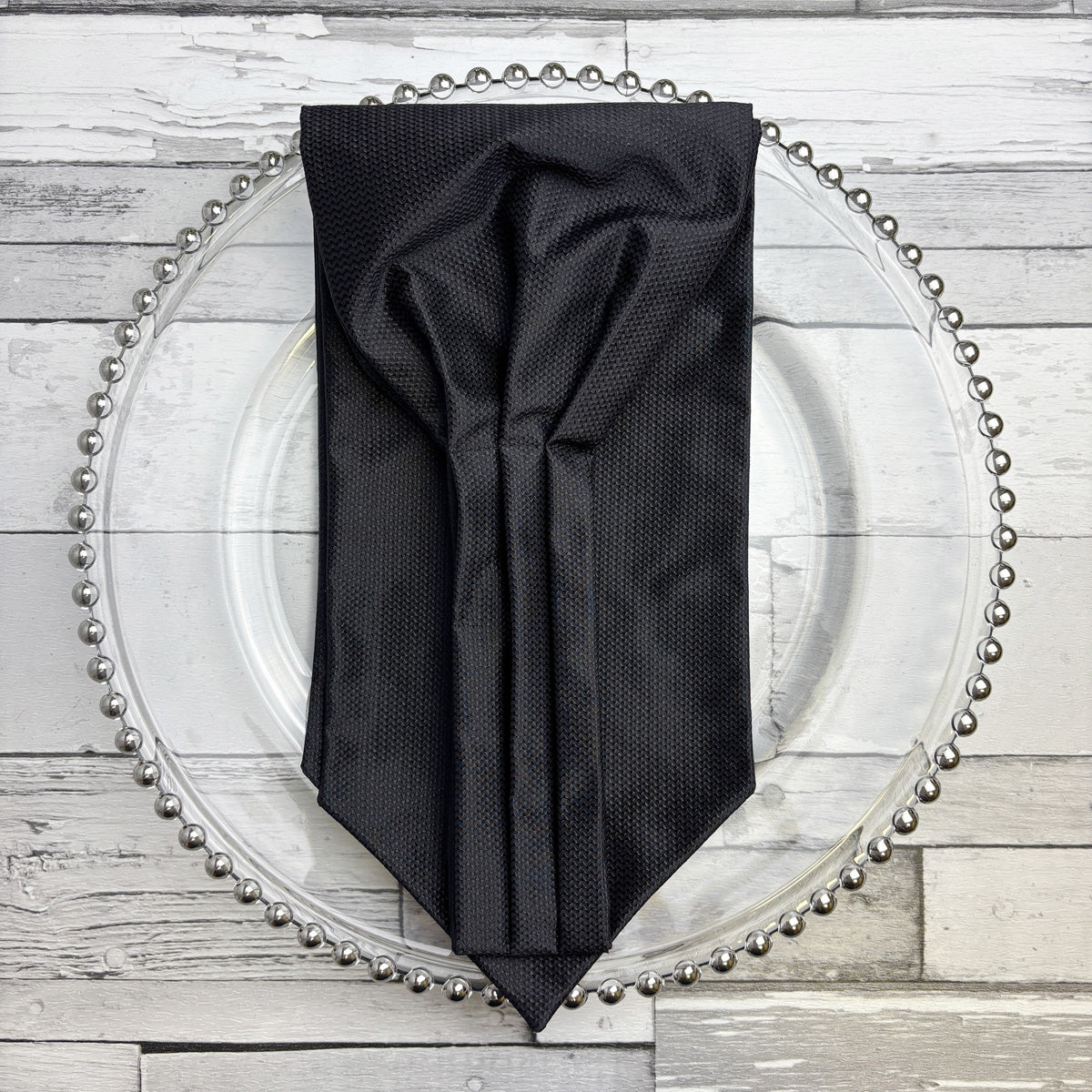 Black Barathea Silk Cravat