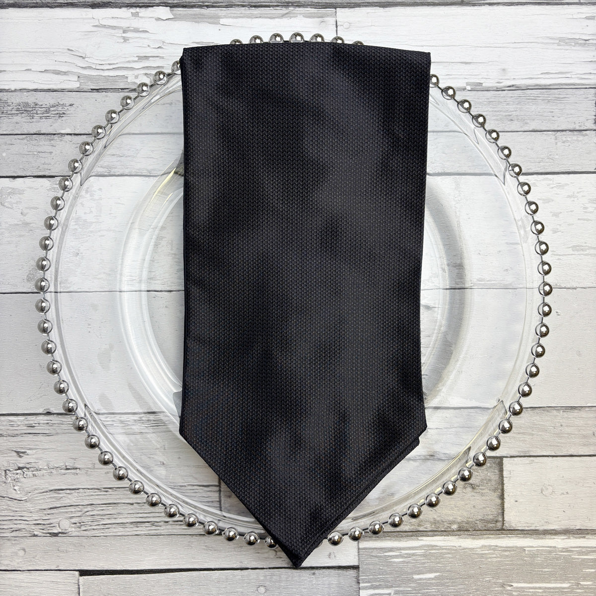 Black Barathea Silk Cravat