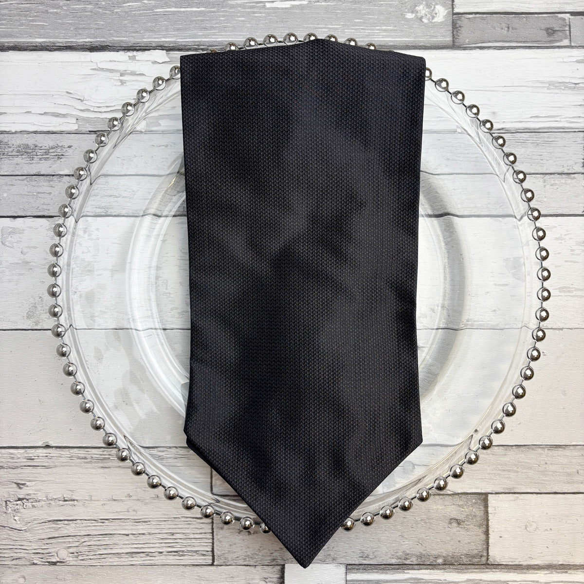 Black Barathea Silk Cravat