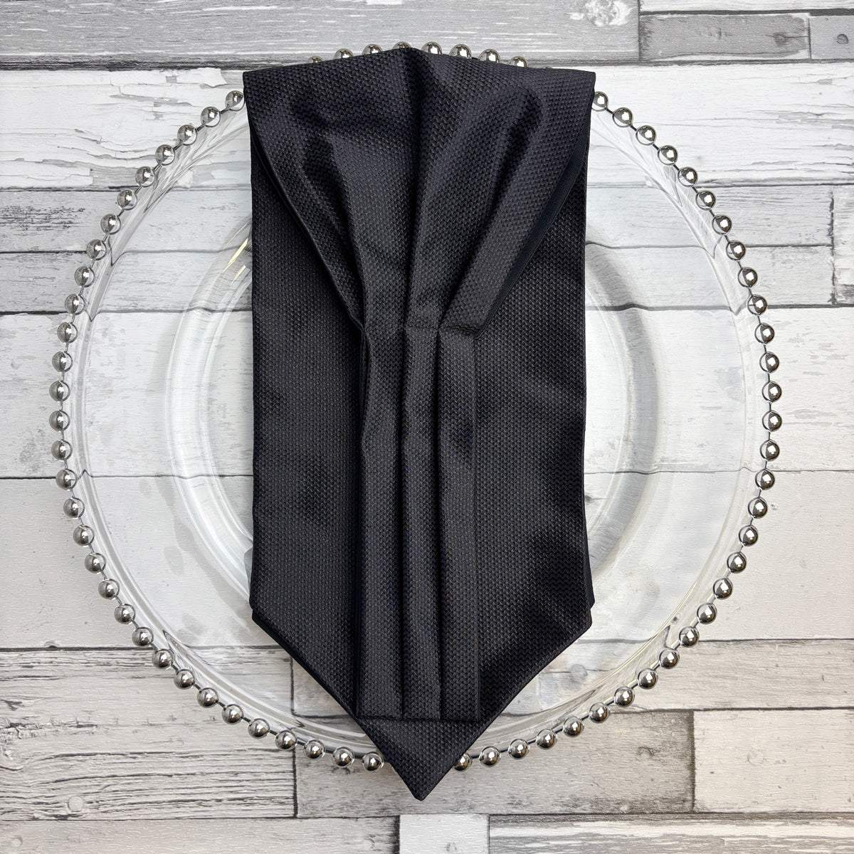 Black Barathea Silk Cravat