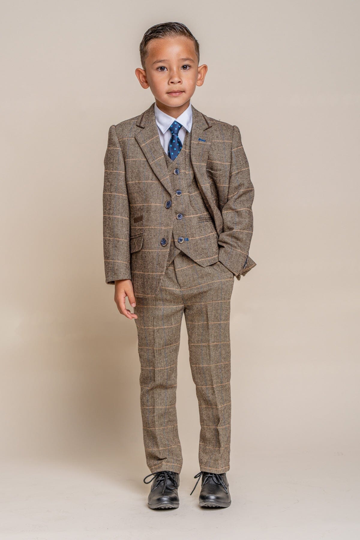 Albert Brown Tweed Boys 3 Piece Suit - Childrenswear - 1 