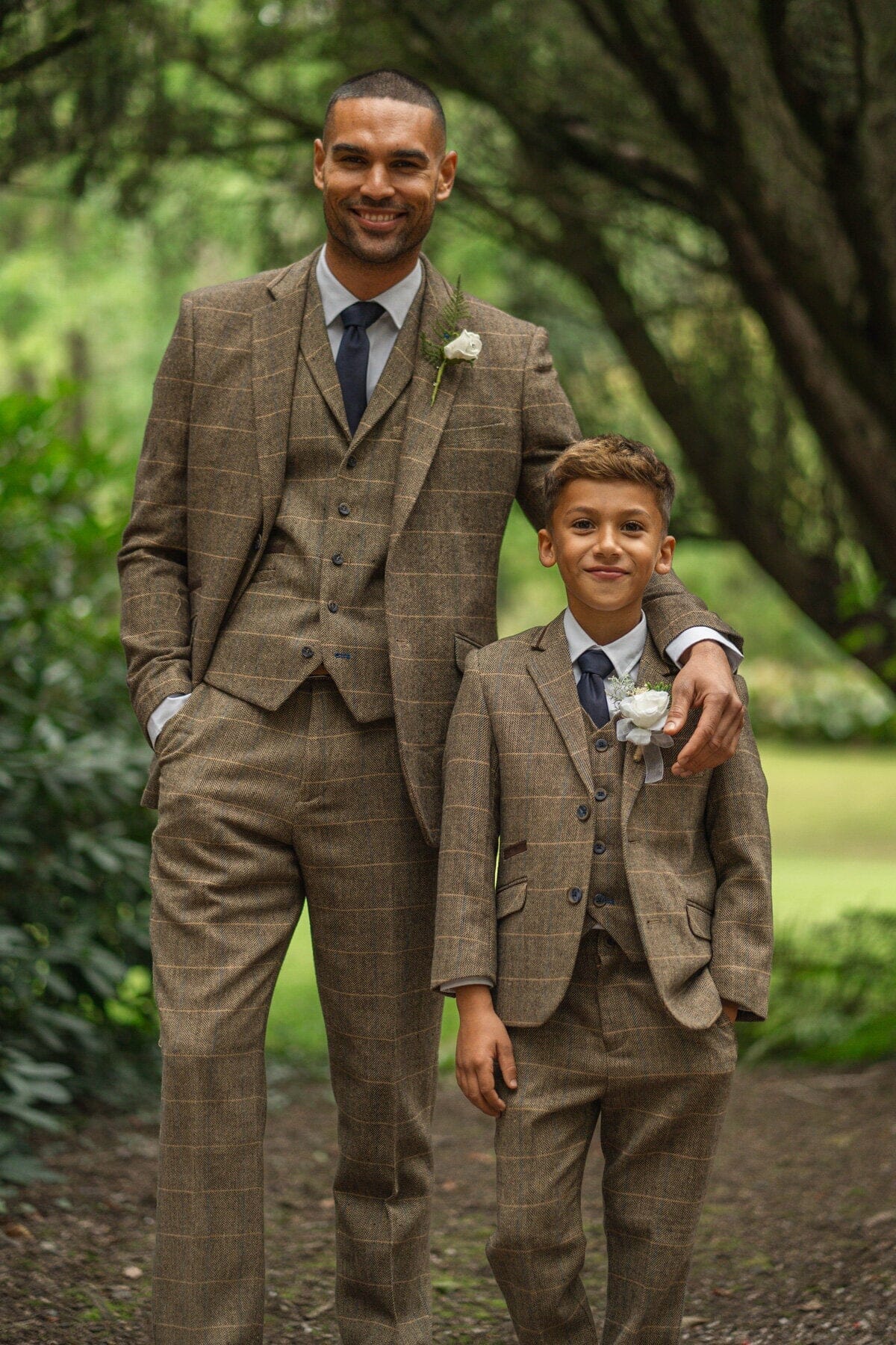 Albert Brown Tweed Boys 3 Piece Suit - Childrenswear - 