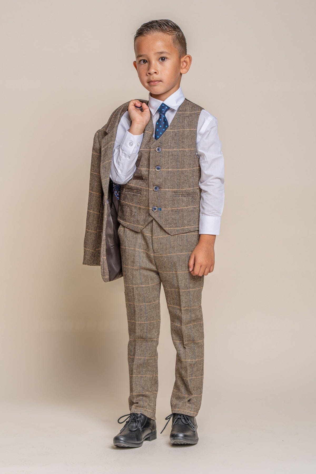 Albert Brown Tweed Suit Swatch - Swatch - 