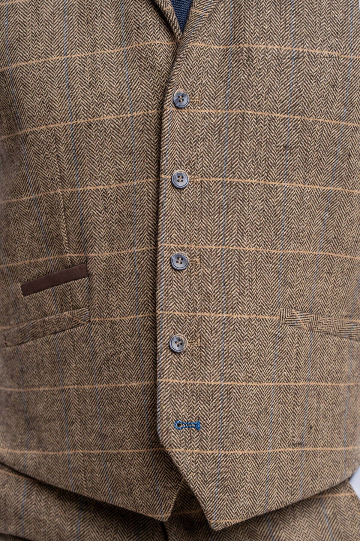 Albert Brown Tweed Suit Swatch - Swatch - 