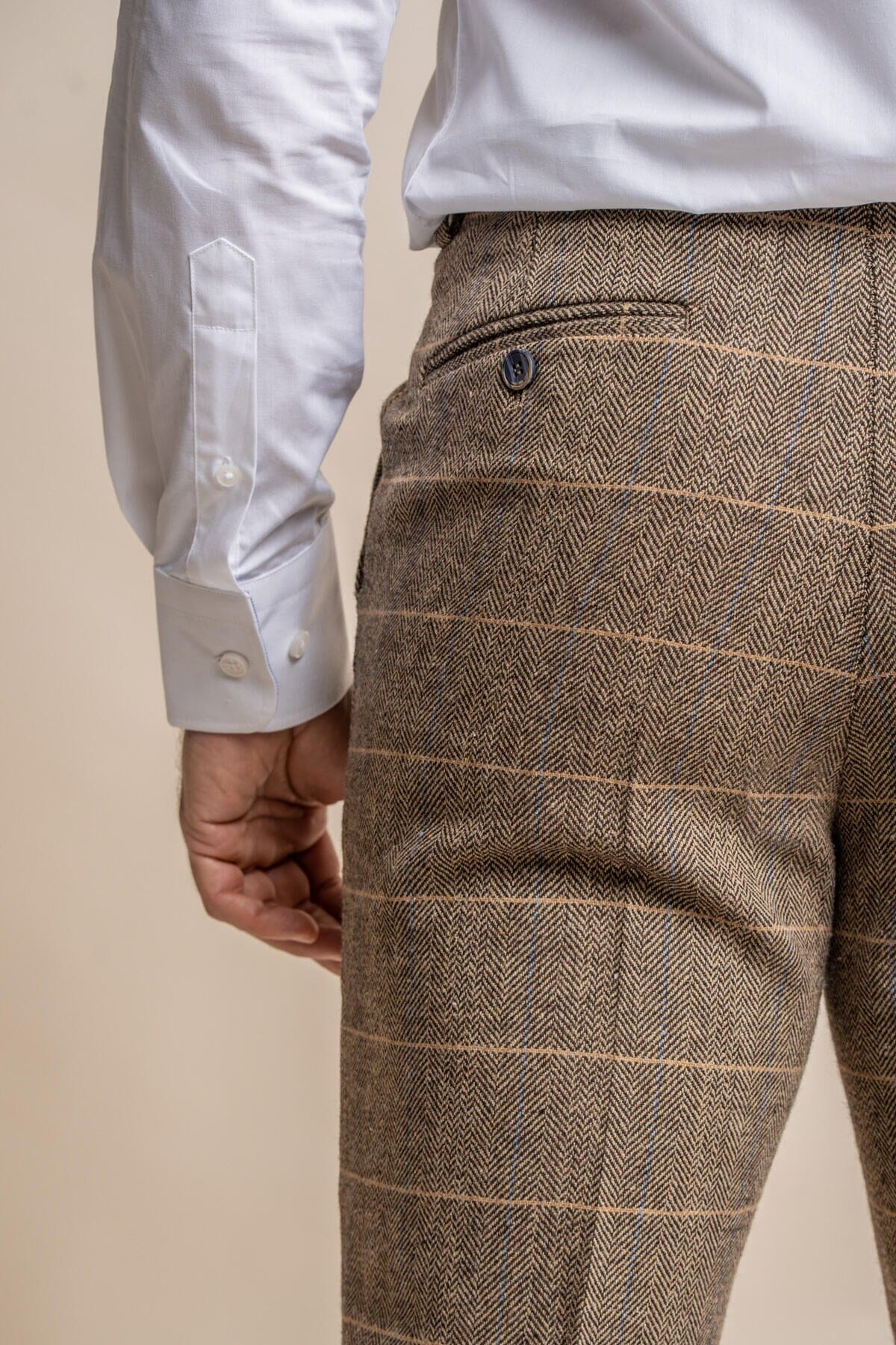 Albert Brown Tweed Trousers - Trousers - 