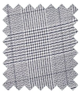 Anello Grey Prince Of Wales Check Suit Swatch - Swatch - 