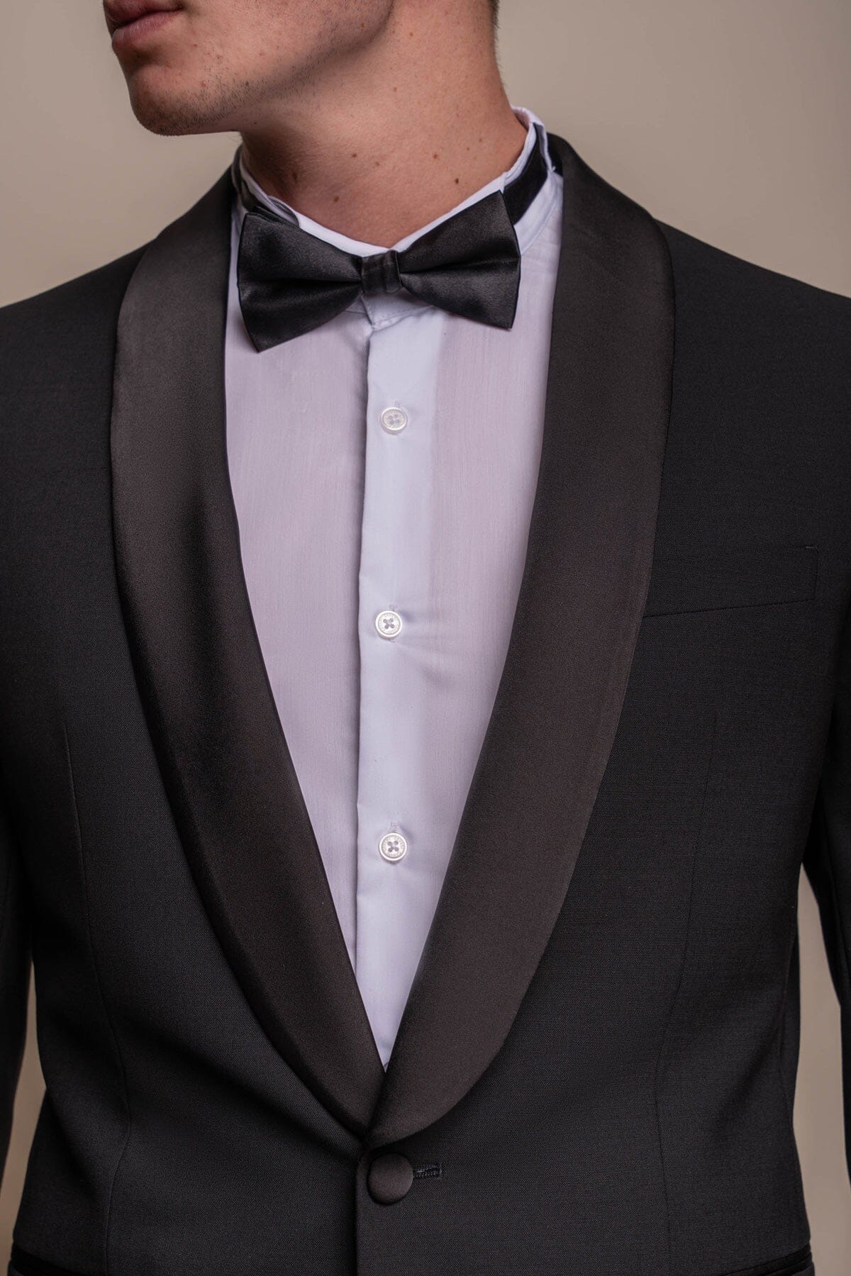 Aspen Black Tuxedo 2 Piece Suit - Suits - 