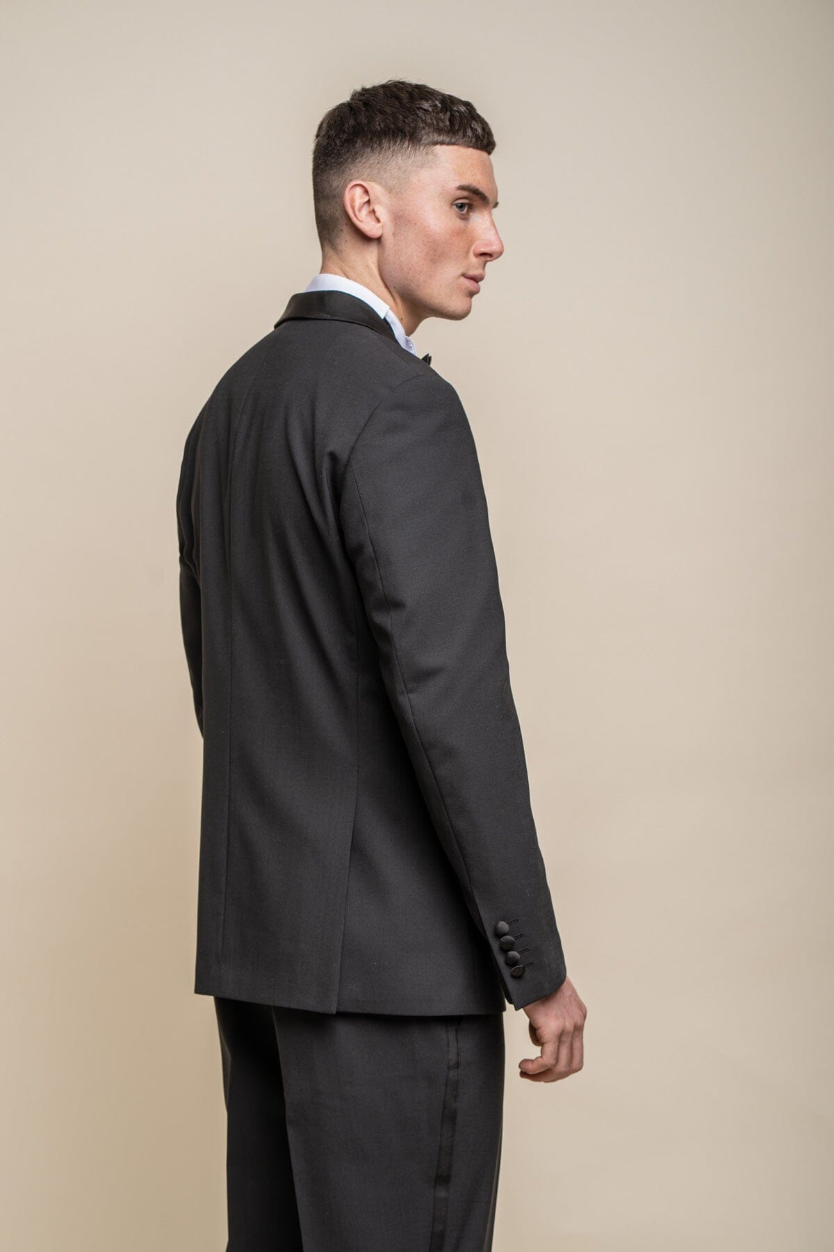 Aspen Black Tuxedo Suit Swatch - Swatch - 