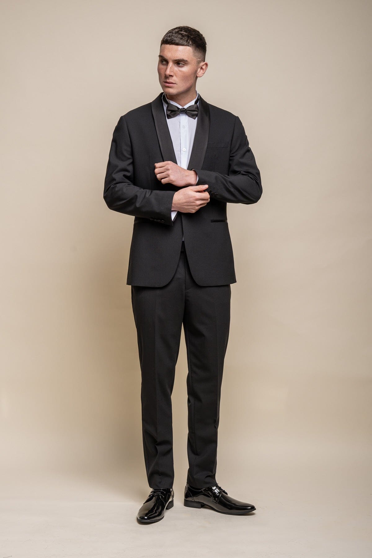 Aspen Black Tuxedo Suit Swatch - Swatch - 