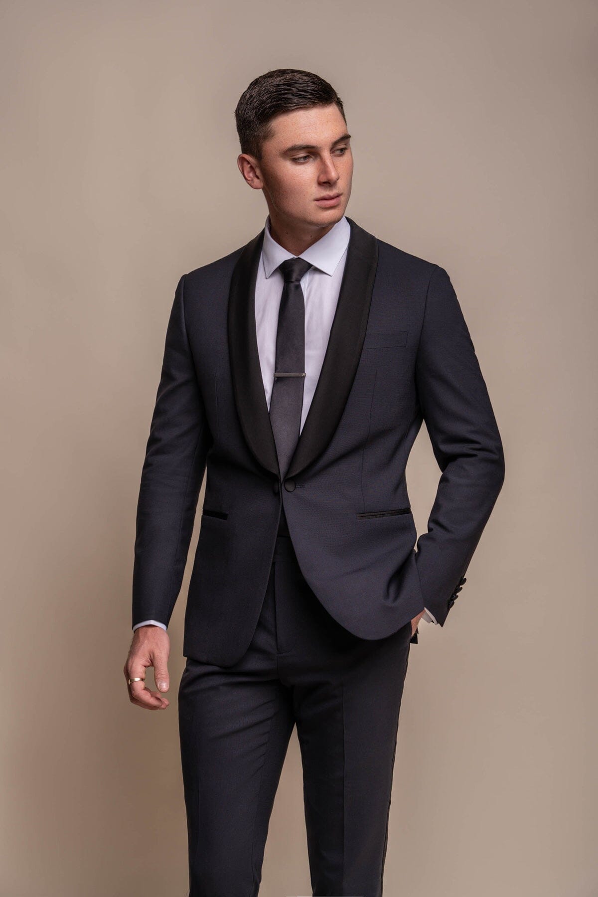 Aspen Midnight Navy Tuxedo Jacket - Blazers & Jackets - 