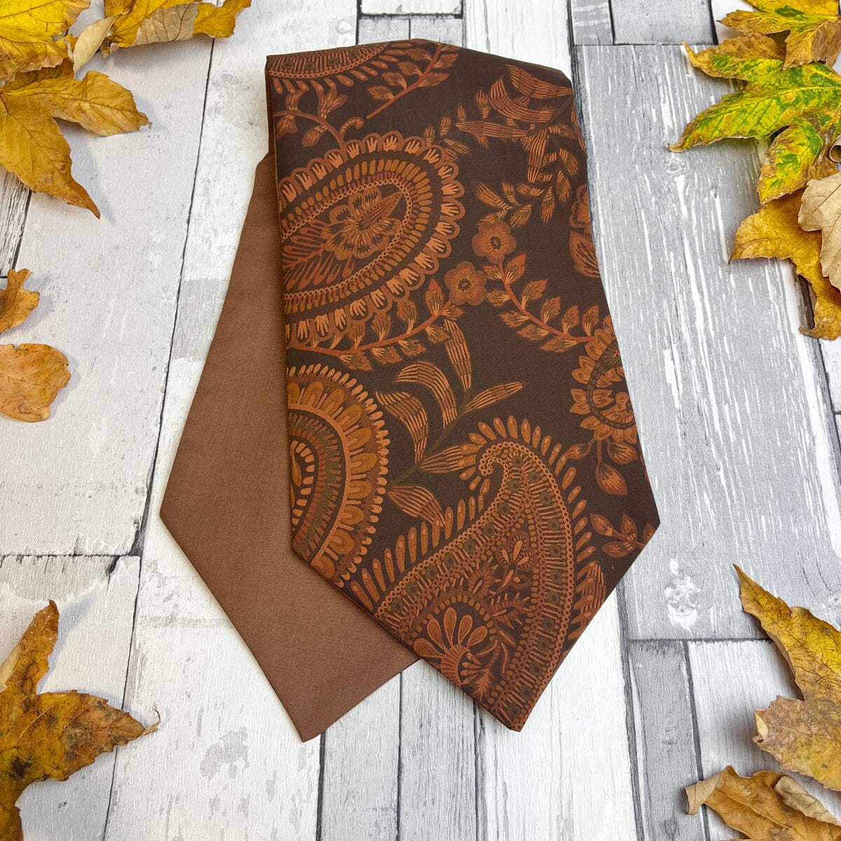 Autumn Paisley Cupro Cravat - Cravats - 