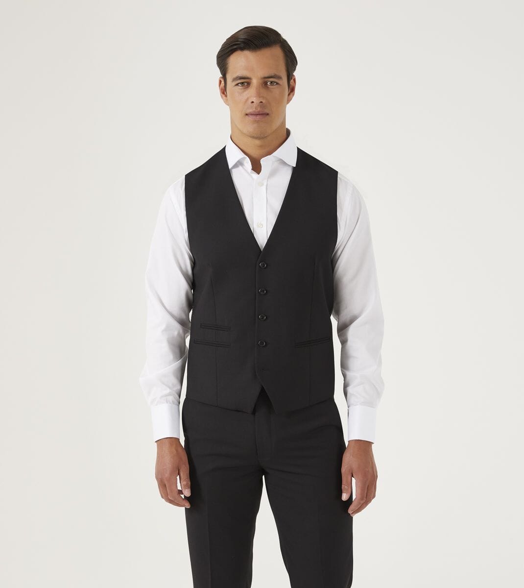 Barney Black Waistcoat - STOCK CLEARANCE - Waistcoats Sale - 