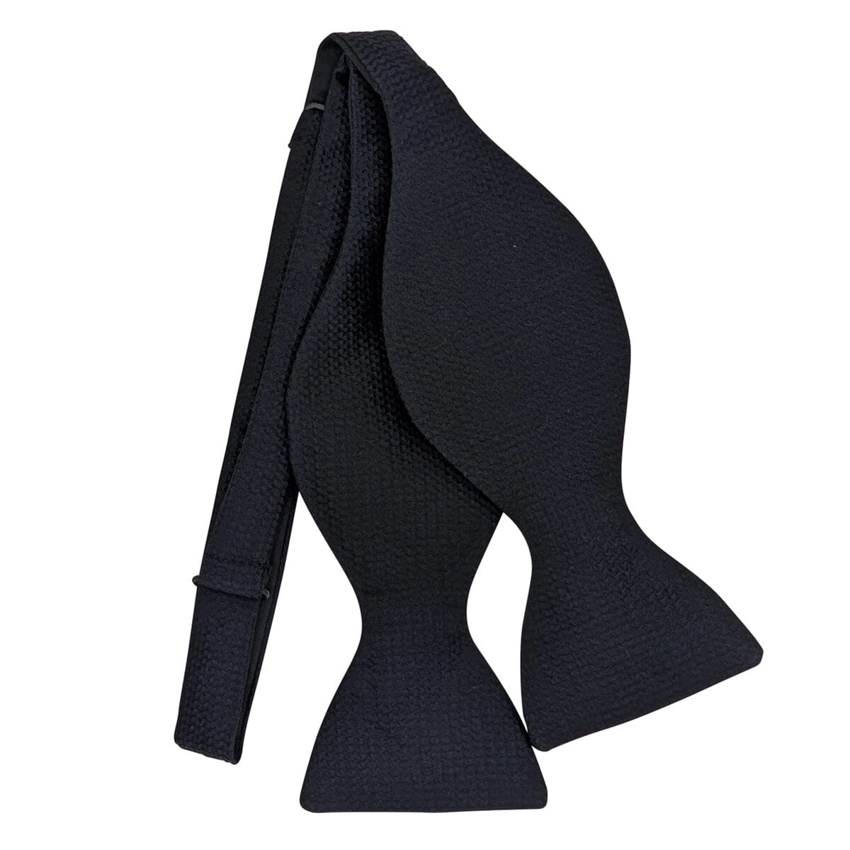 Black Barathea Bow Tie - Bow Ties - 