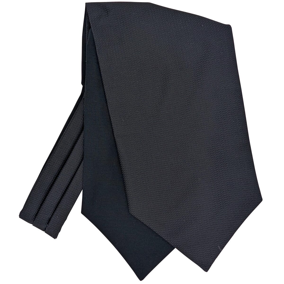 Black Barathea Silk Cravat - Cravats - 