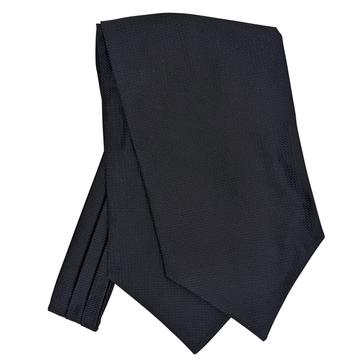 Black Barathea Silk Cravat - Cravats - 