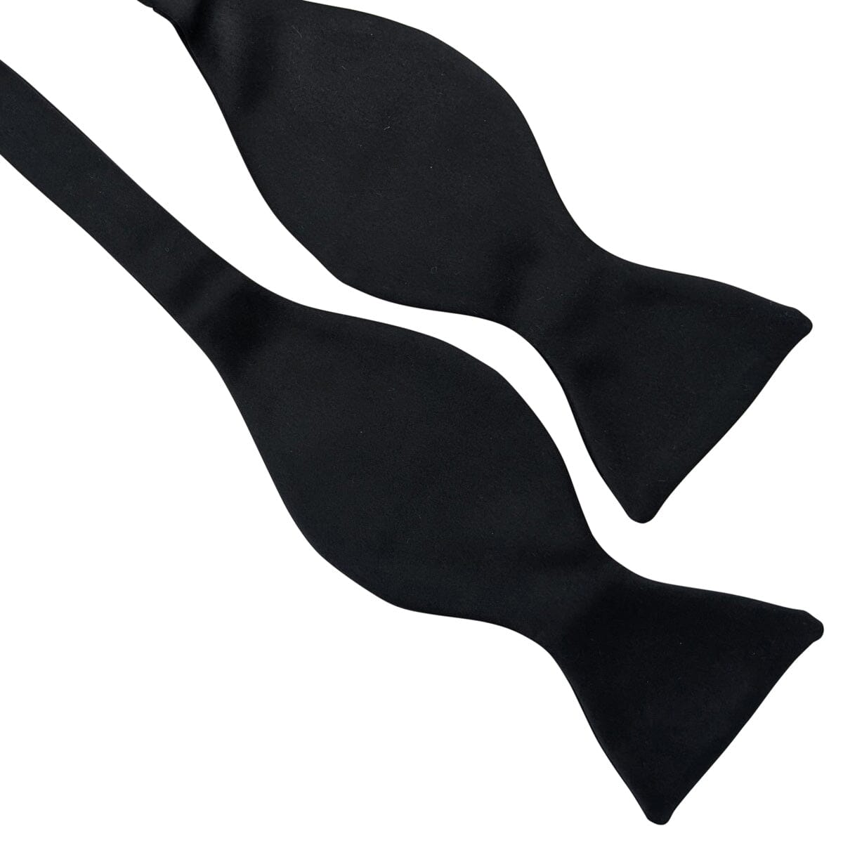 Black Satin Bow Tie - Bow Ties - 