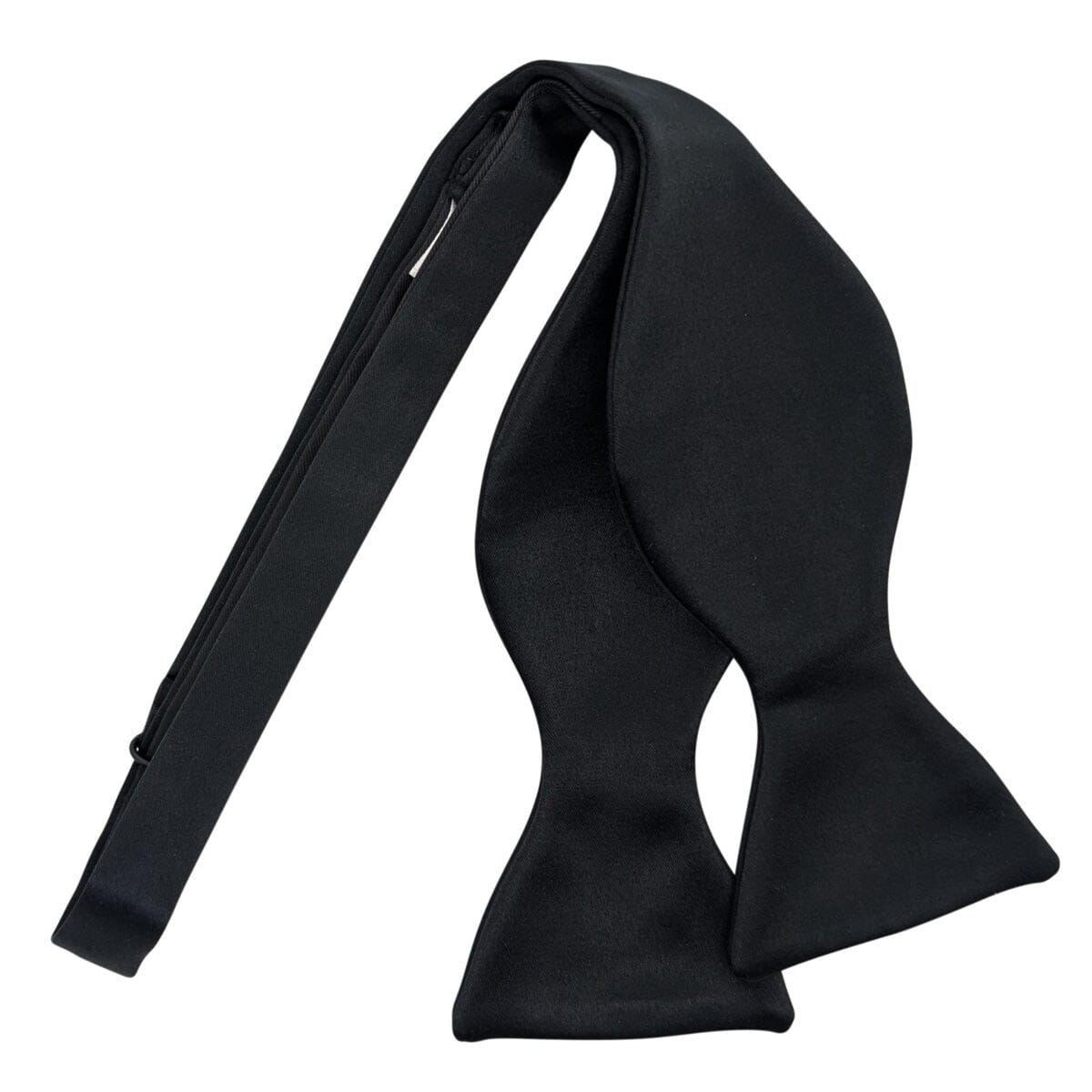 Black Satin Bow Tie - Bow Ties - Self-Tie 