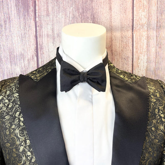 Black Silk Twill Bow Tie - Bow Ties - 
