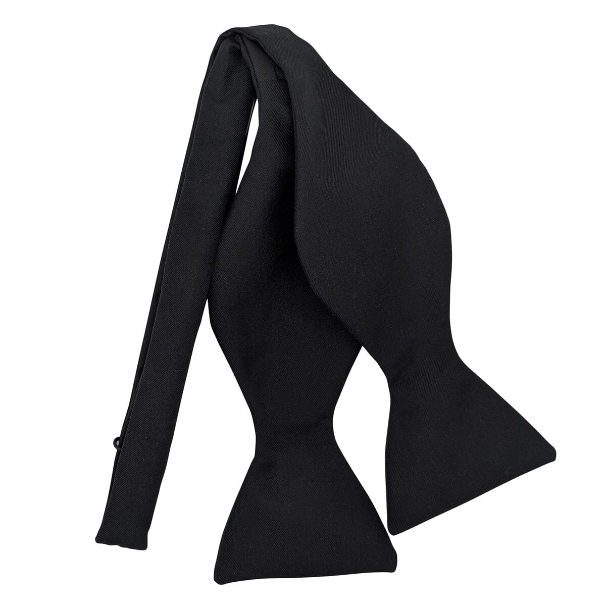 Black Silk Twill Bow Tie - Bow Ties - Self-Tie 