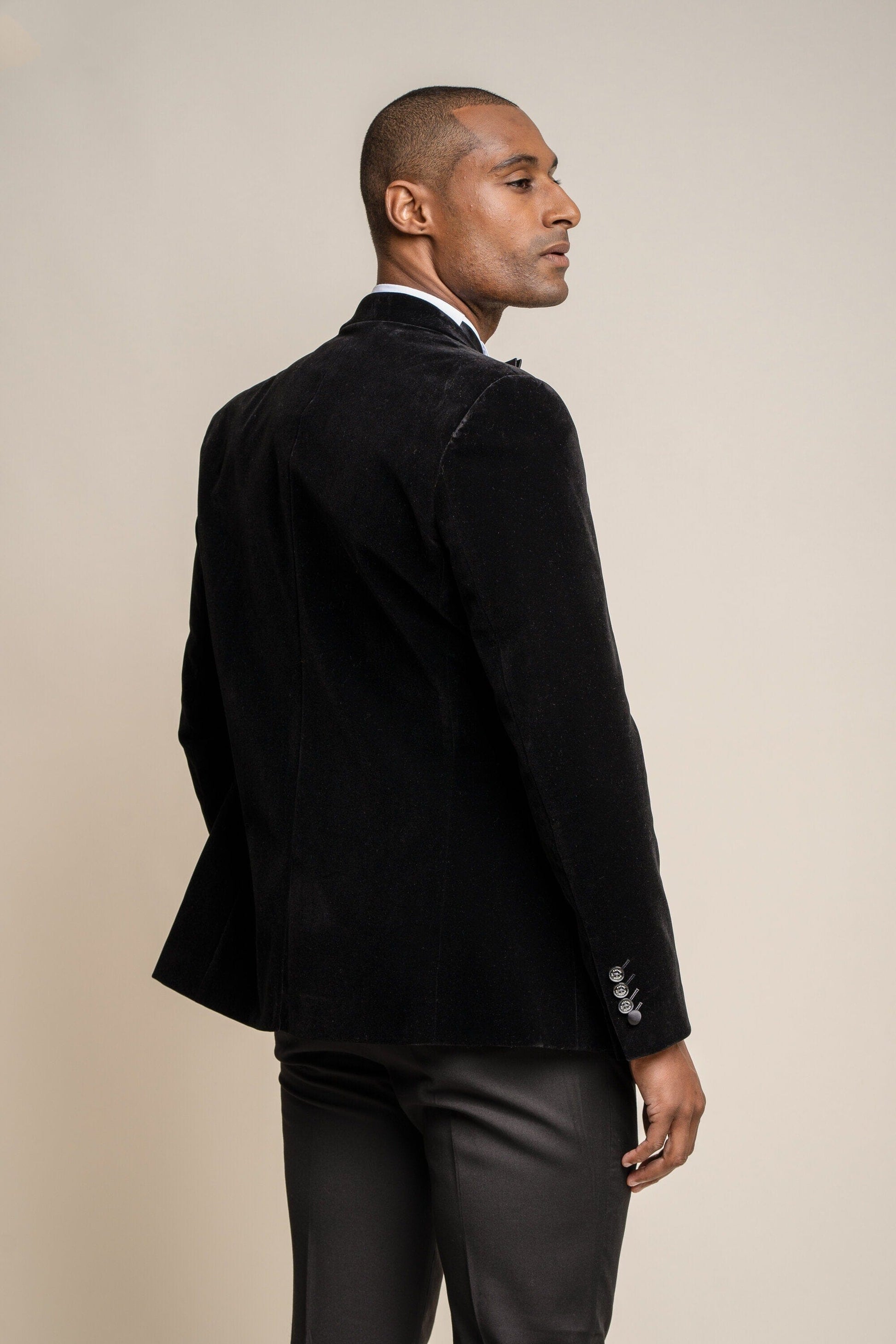 Black Velvet Blazer- STOCK CLEARANCE - Blazers & Jackets Sale - 