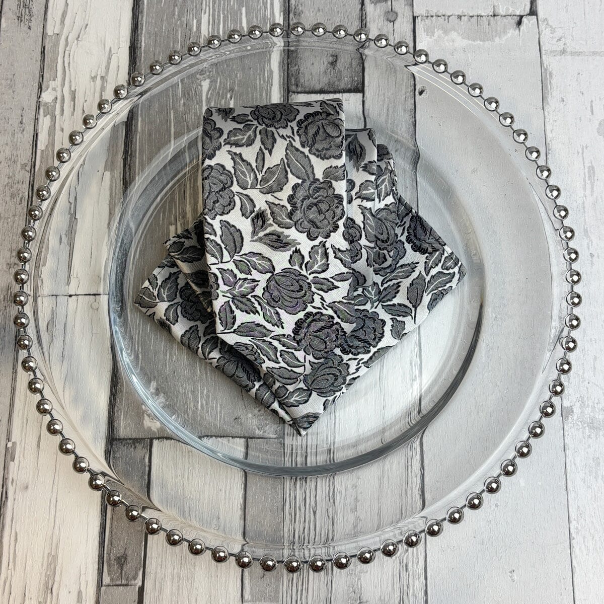 Black & White Roses Tie - Ties - 