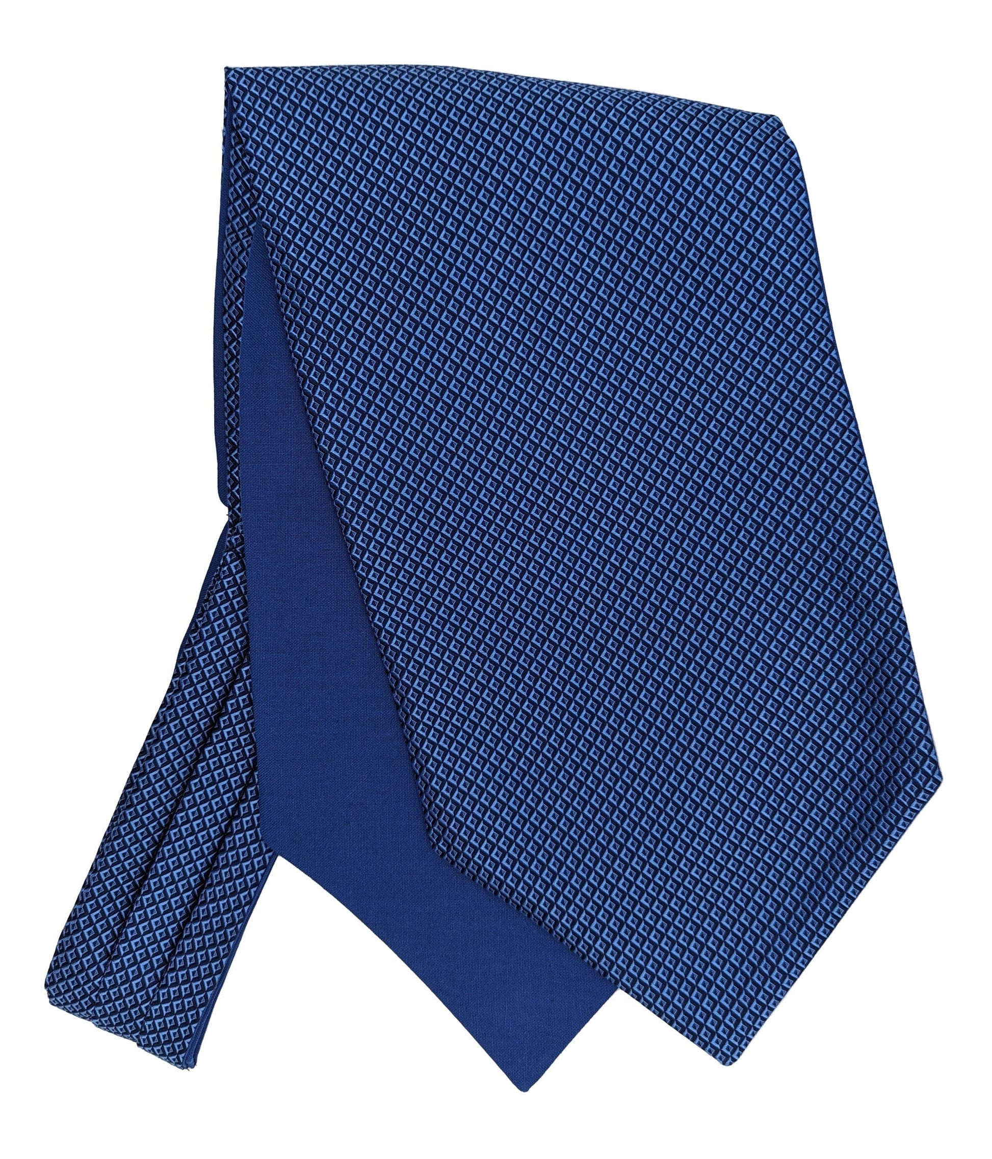 Blue Illusion Silk Cravat - Cravats - - THREADPEPPER
