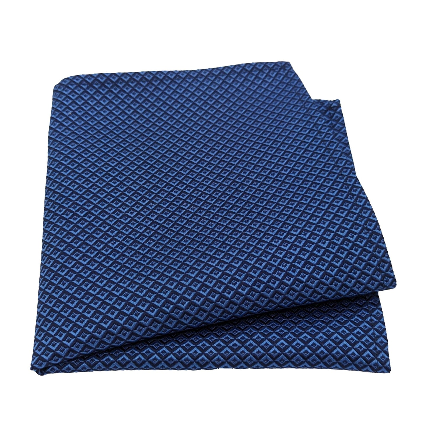 Blue Illusion Silk Pocket Square - Handkerchiefs - - THREADPEPPER
