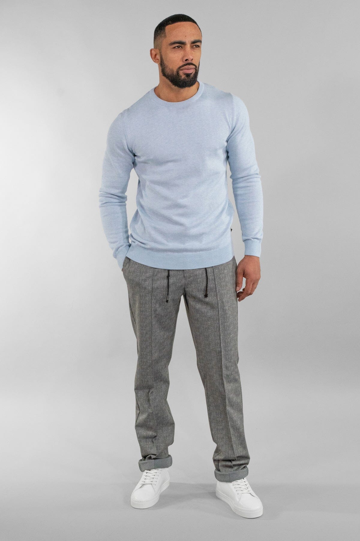 Blue Marlyn Crewneck Jumper - Jumpers - - THREADPEPPER
